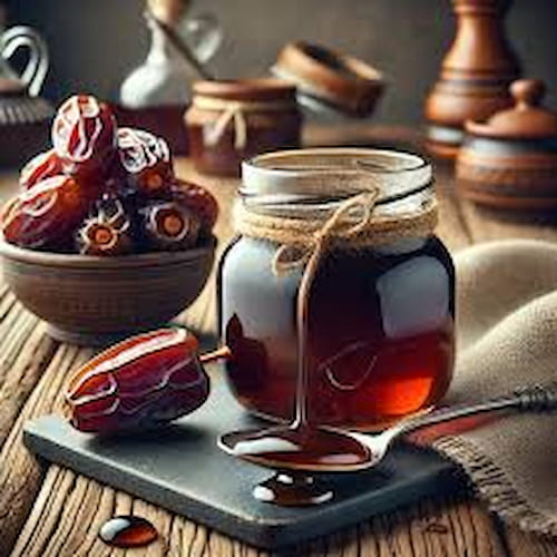شیره خرما دمباز تهیه‌ شده از خرمای مرغوب
